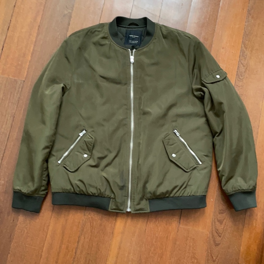 Green Zara Bomber
